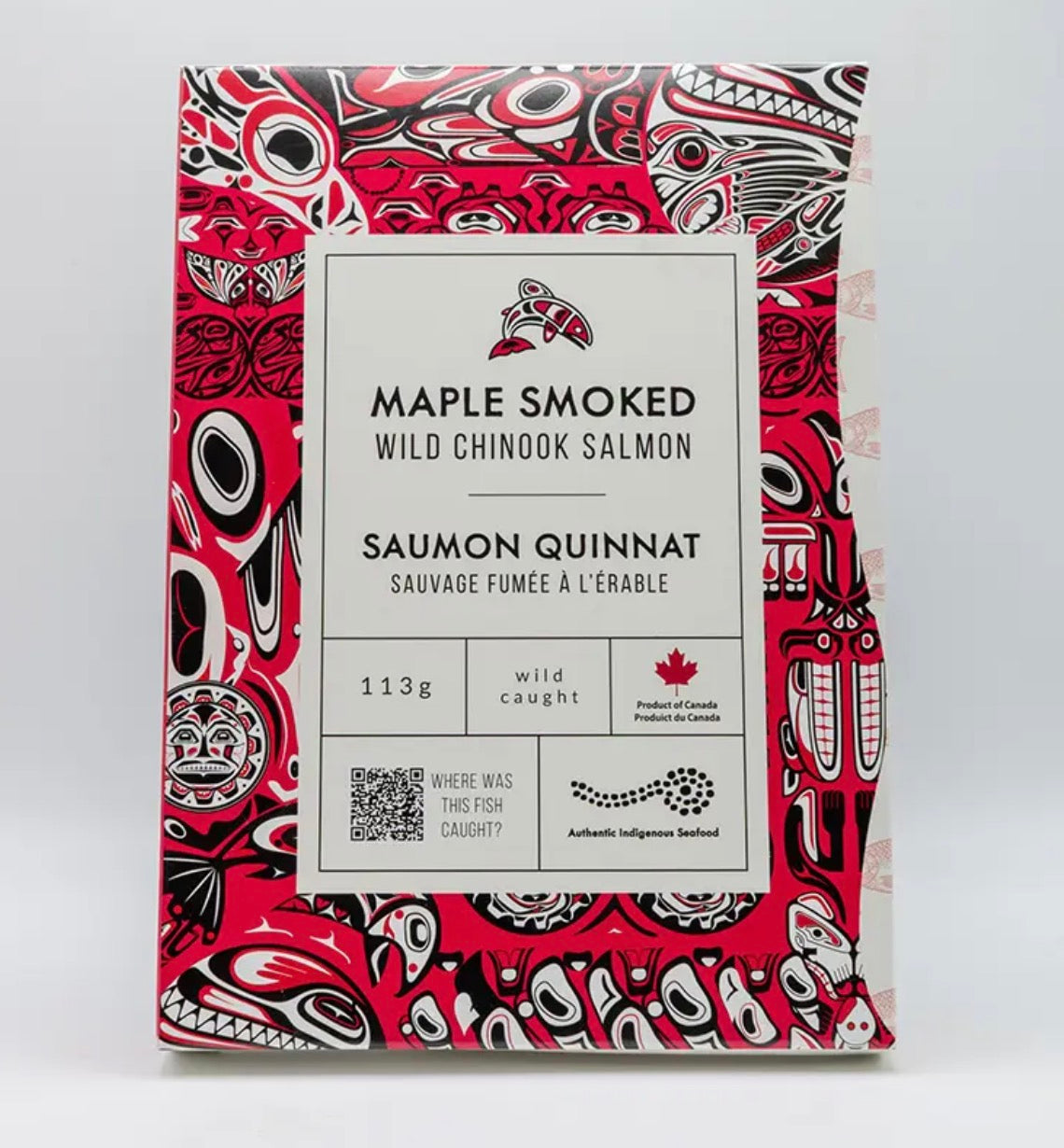 Maple Smoked Wild Chinook Salmon Retort 113g