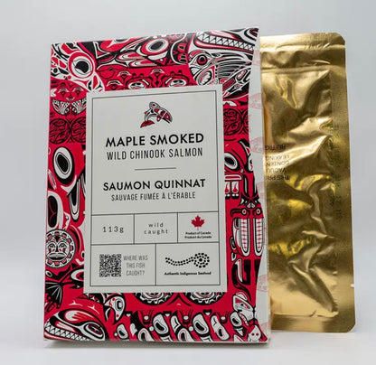 Maple Smoked Wild Chinook Salmon Retort 113g