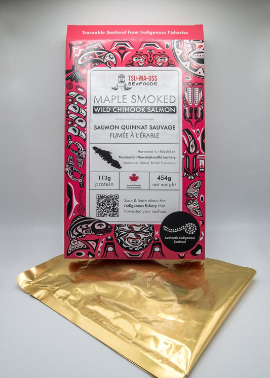 Maple Smoked Wild Chinook Salmon Retort 454g