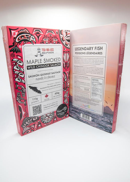 Maple Smoked Wild Chinook Salmon Retort 454g